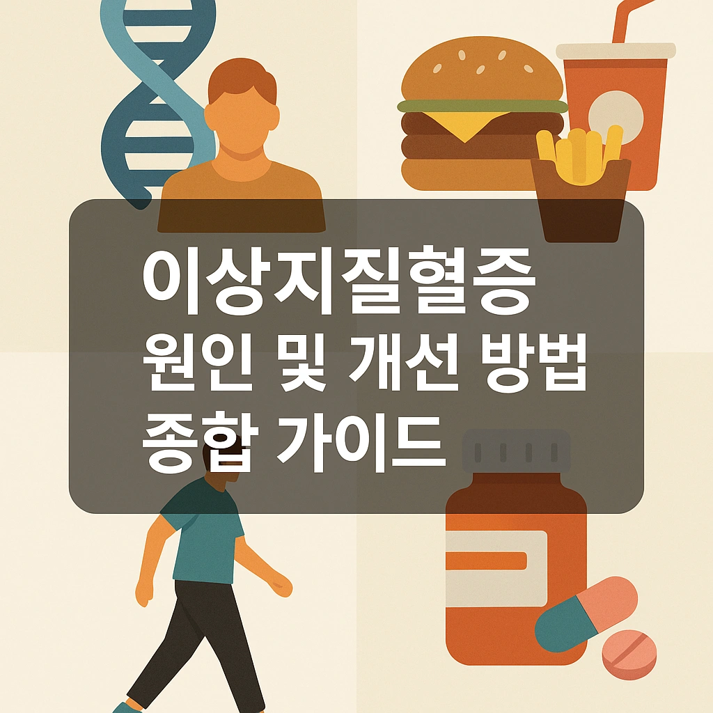 이상지질혈증 원인과 개선 방법을 유전, 식습관, 운동, 약물 등으로 구분한 종합 가이드 썸네일 이미지