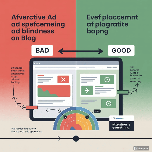 광고 블라인드 현상 방지 전략: 독자가 광고를 자연스럽게 보게 만드는 CSS 배치 노하우 6가지 참고 이미지