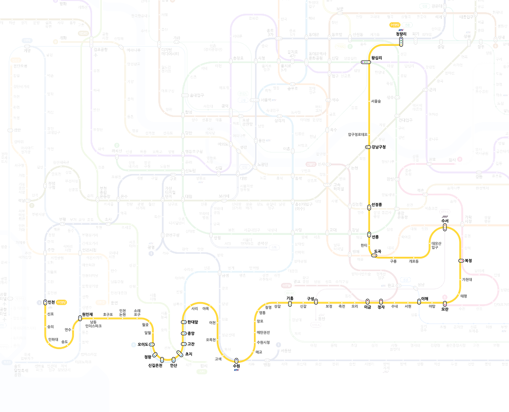 서울지하철노선도 크게보기 어플 다운로드