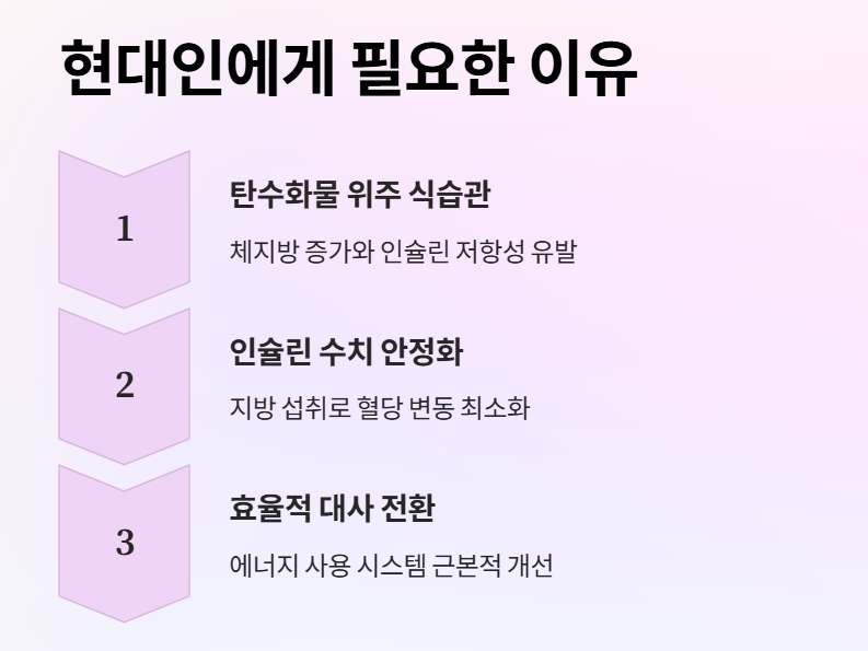 키토제닉 식단이 현대인에게 필요한 이유