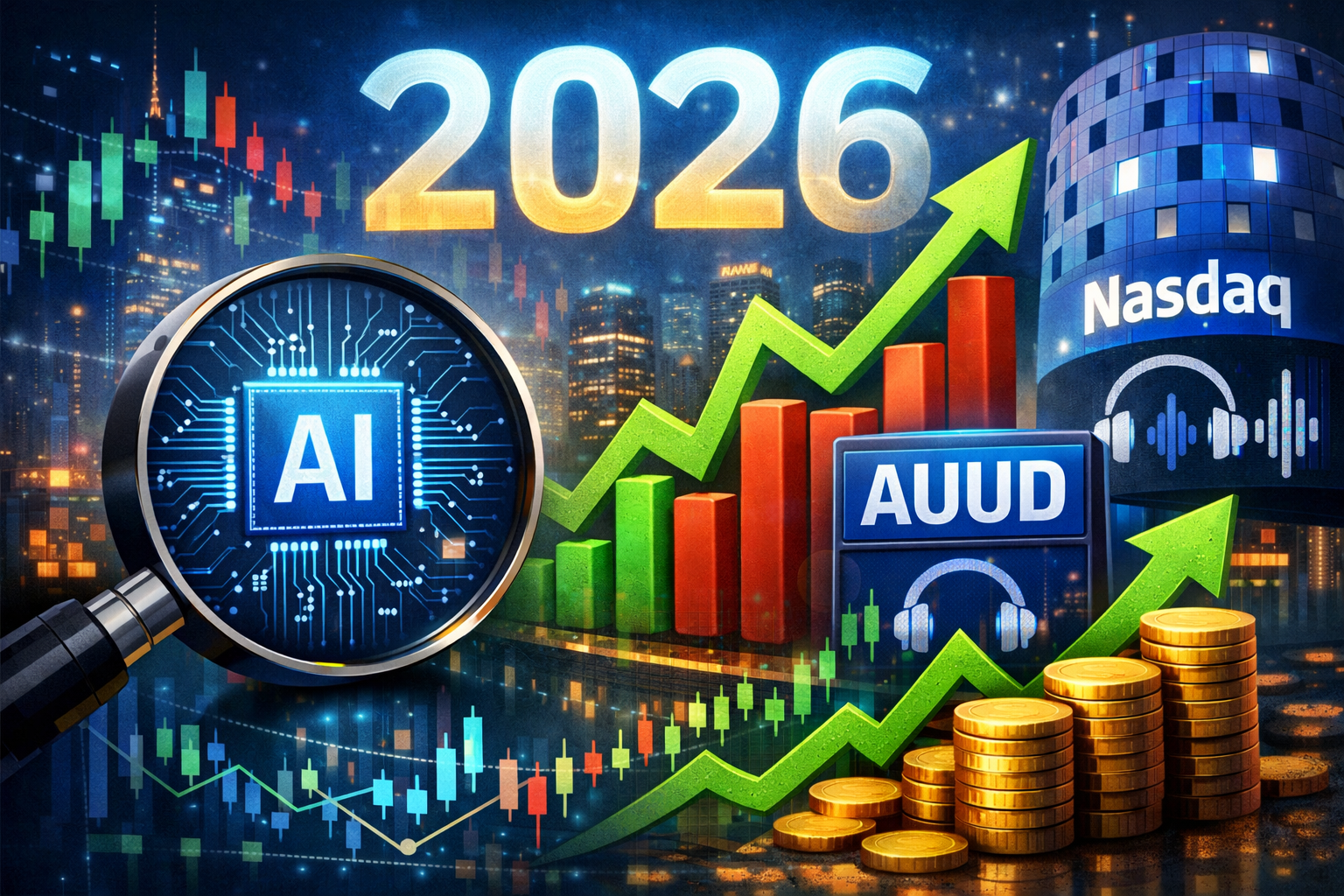 오디아 주식 전망 2026년, AUUD 주가 반등 가능성은? 나스닥 AI 소형주 분석 관련 사진