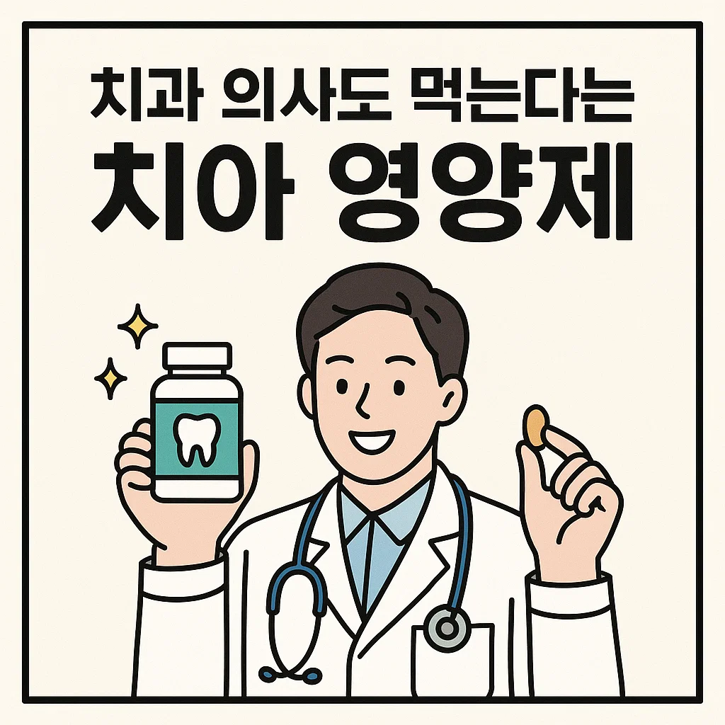 치과 의사도 먹는다는 치아 영양제? 칼슘·코엔자임Q10 완전 분석!