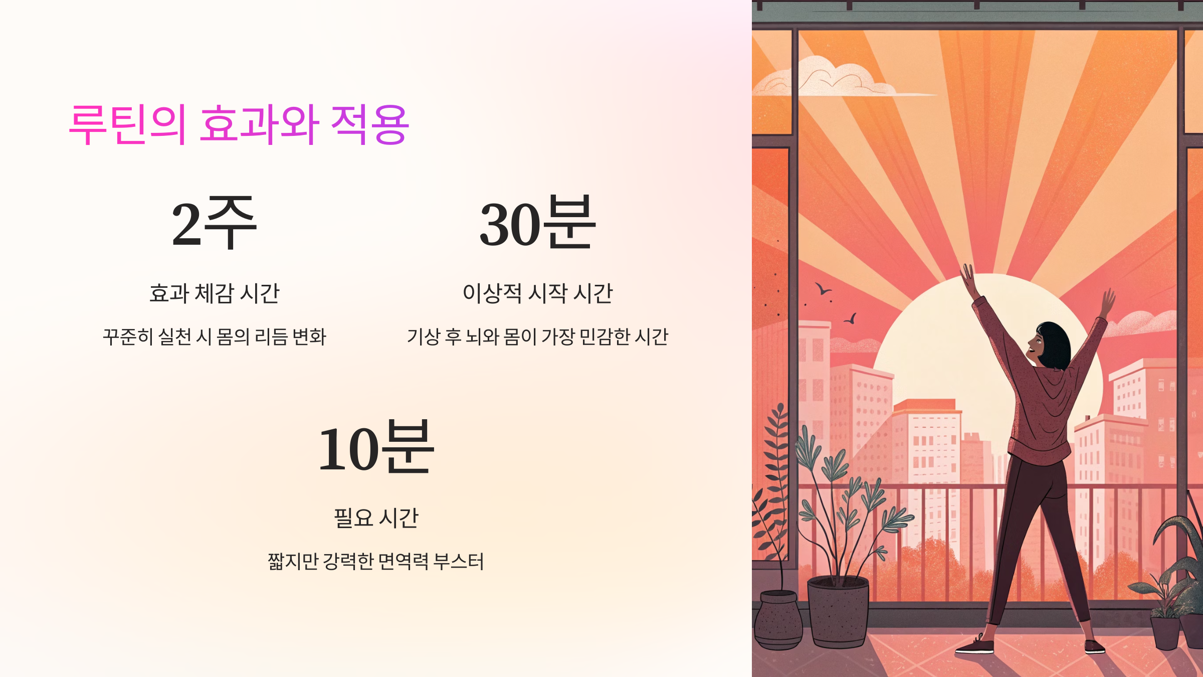 루틴의 효과와 적용