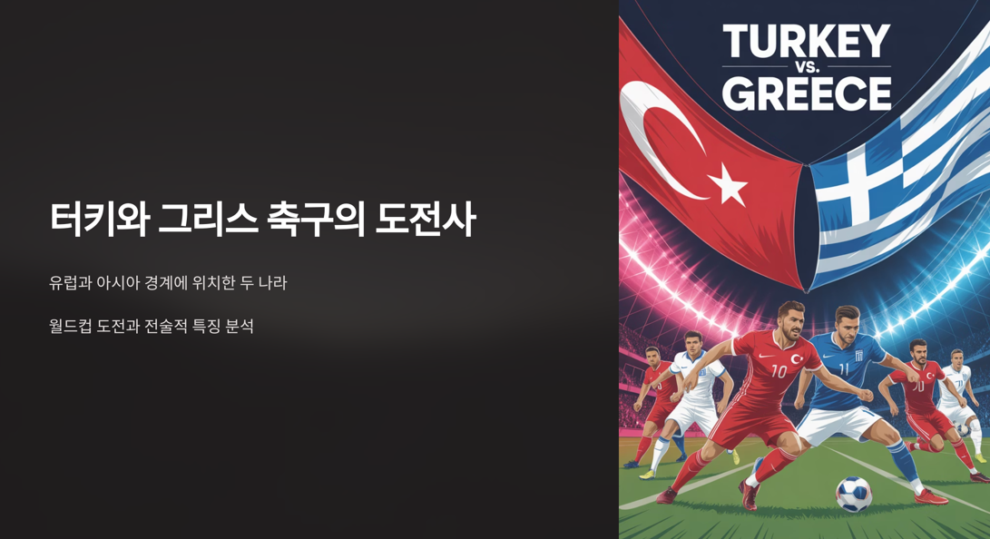 터기와 그리스의 축구 도전사