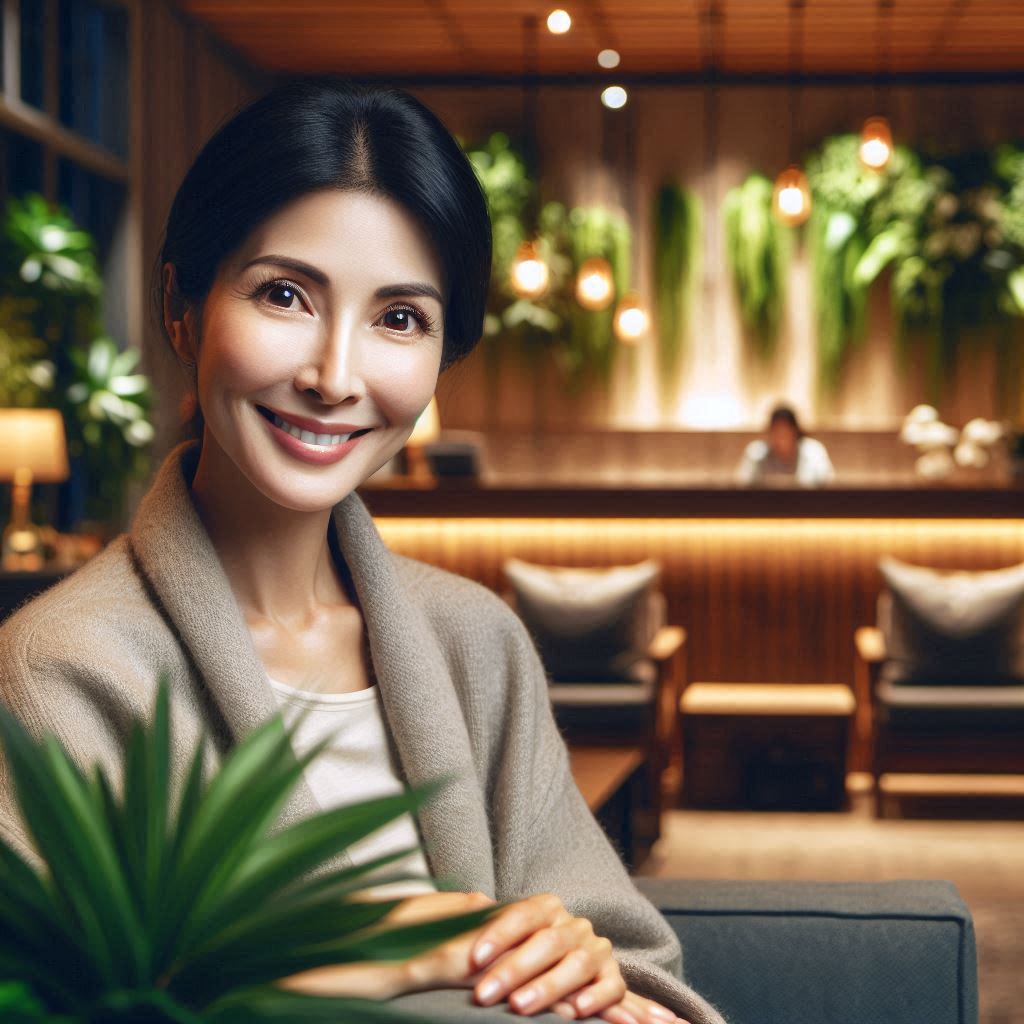 피부,체형관리 샵 배경