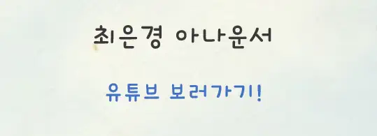 최은경 유튜브