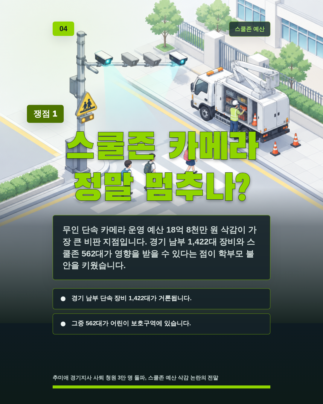 스쿨존 카메라 정말 멈추나?