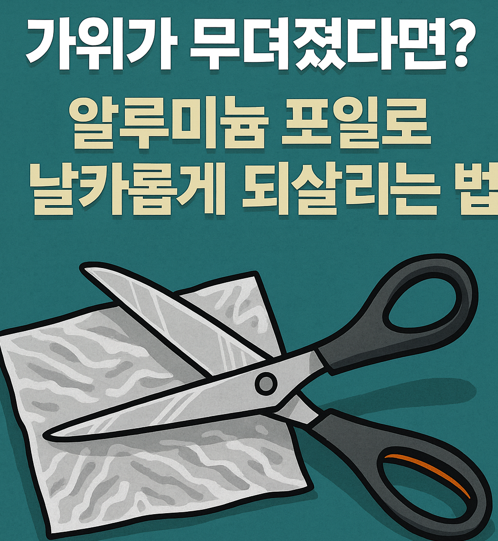 알루미늄 포일로 날카롭게 되살리는 법