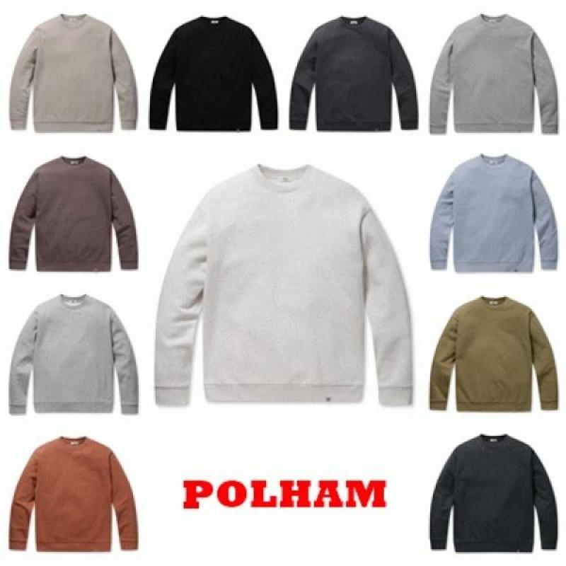 폴햄 남여공용 무지 기모 맨투맨 티셔츠 PHB4TR3920