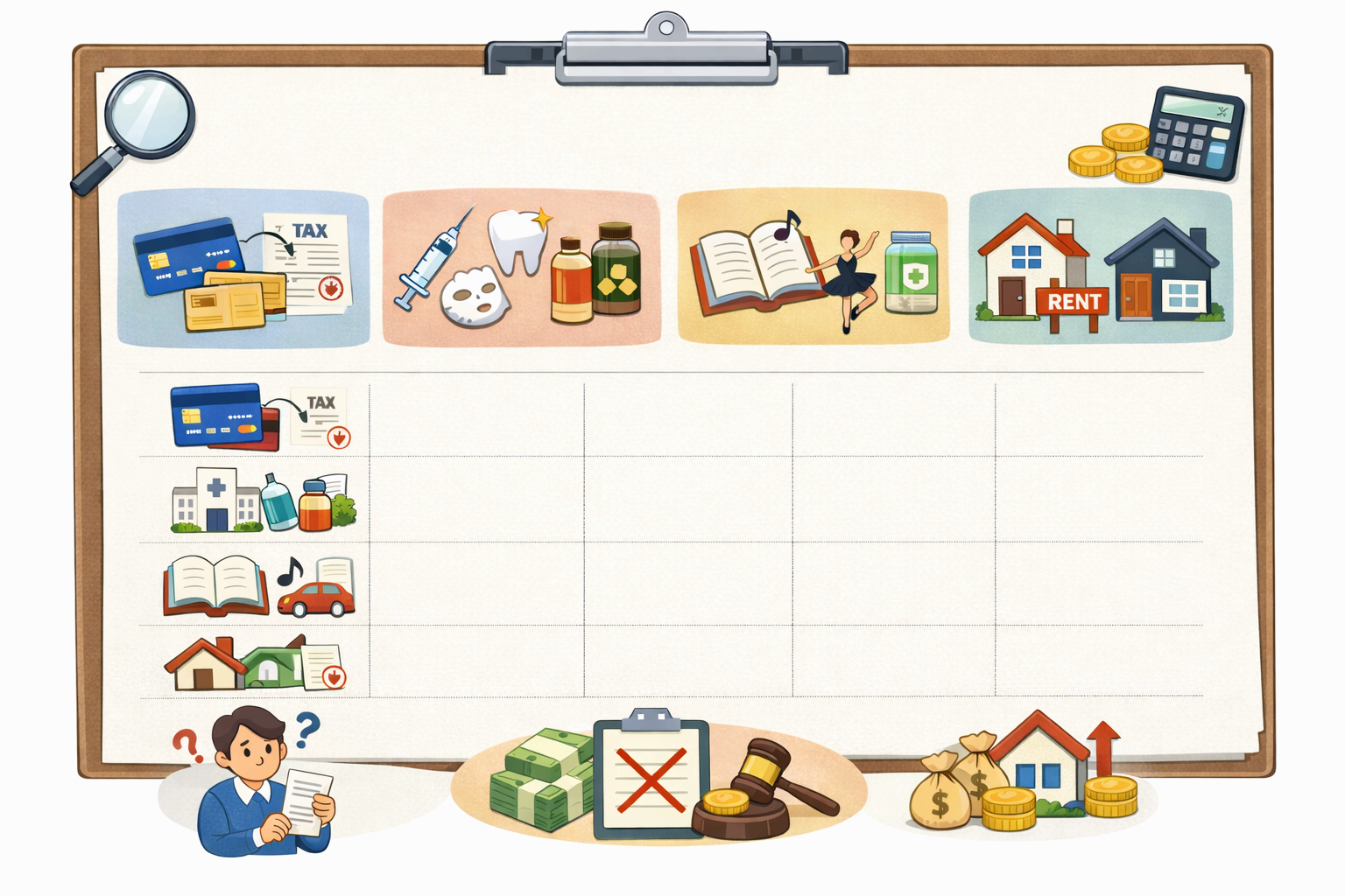 연말정산에서 공제 제외되는 항목 총정리