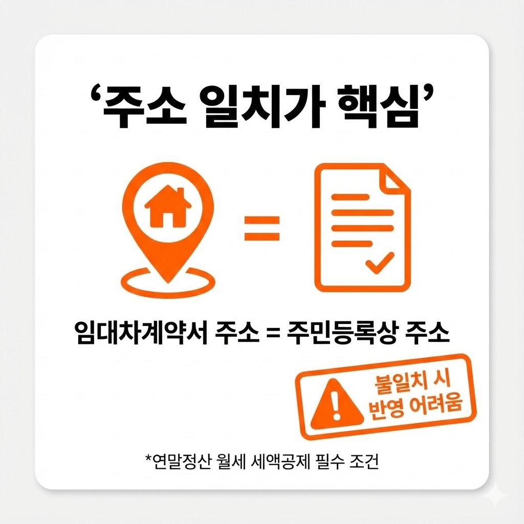 월세공제 조건(계약서&middot;이체증빙&middot;전입/주소) 체크리스트 &mdash; 2026 연말정산 &ldquo;이 12개만&rdquo; 확인하세요