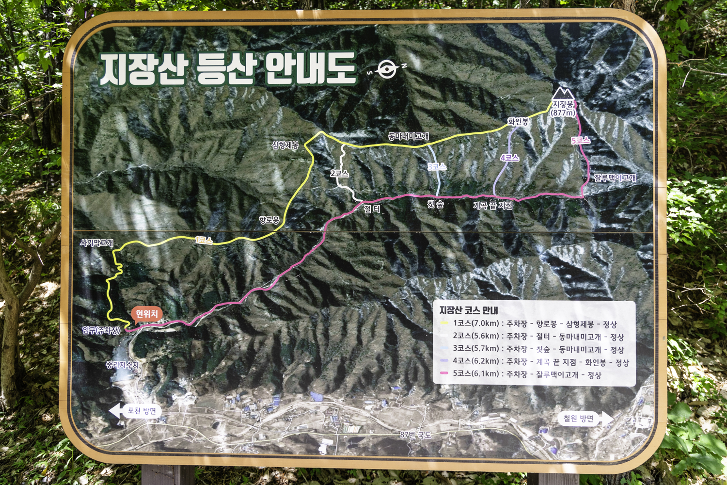지장산 등산코스
