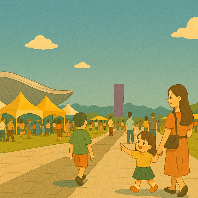 YES! 키즈존. 엄마와 손잡고