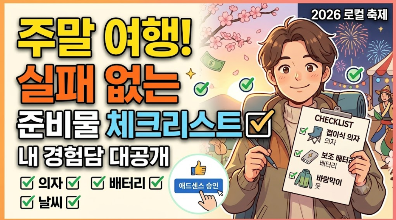 지역 축제 준비물 (교통 대비, 필수 아이템, 날씨 준비)