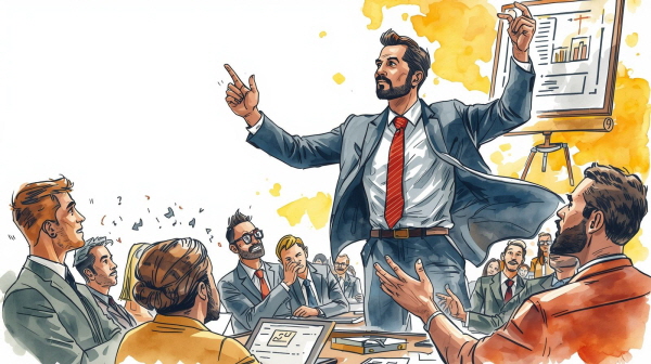 ENTJ는 전략과 성취 중심의 성향을 가진 리더형 인물입니다. 그들은 목표를 세우고 이를 실행해 나가는 데 탁월하며, 현실적인 문제 해결과 리더십에 강한 동기를 느낍니다에 관한 그림