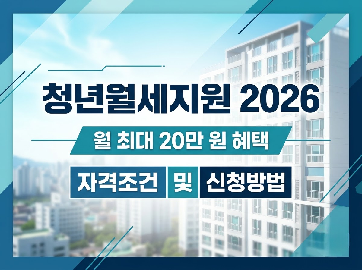 2026년 청년월세지원 자격조건 및 신청방법 정리