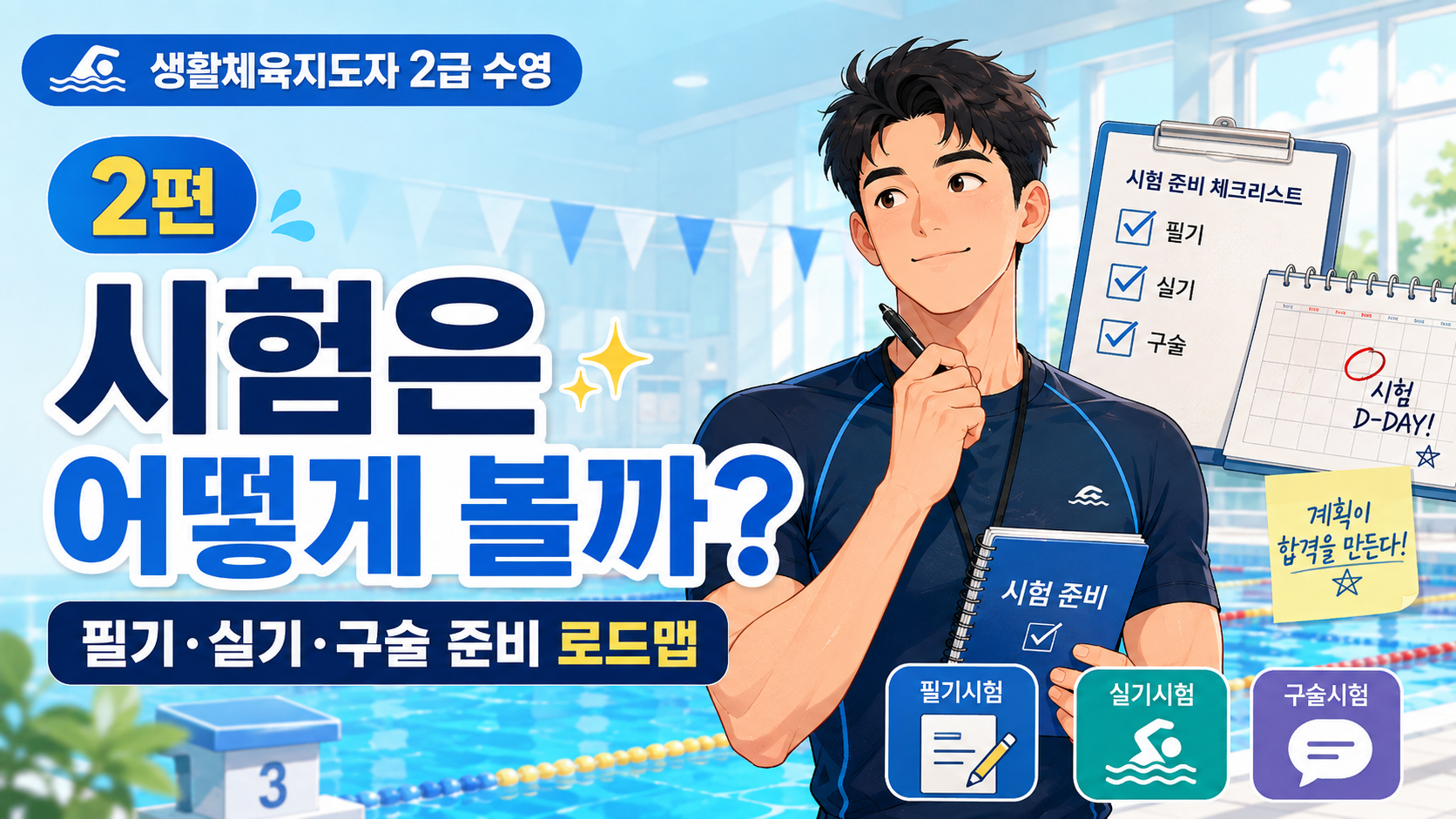 생활체육지도자 2급 수영 자격증 설명 이미지