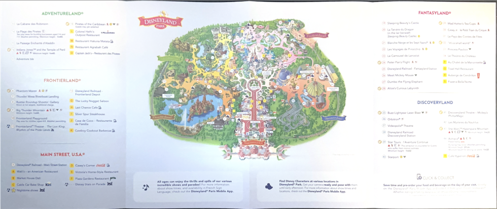 프랑스 디즈니랜드 지도