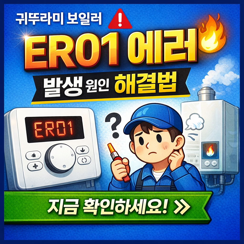 귀뚜라미 보일러 er01 원인 해결방법