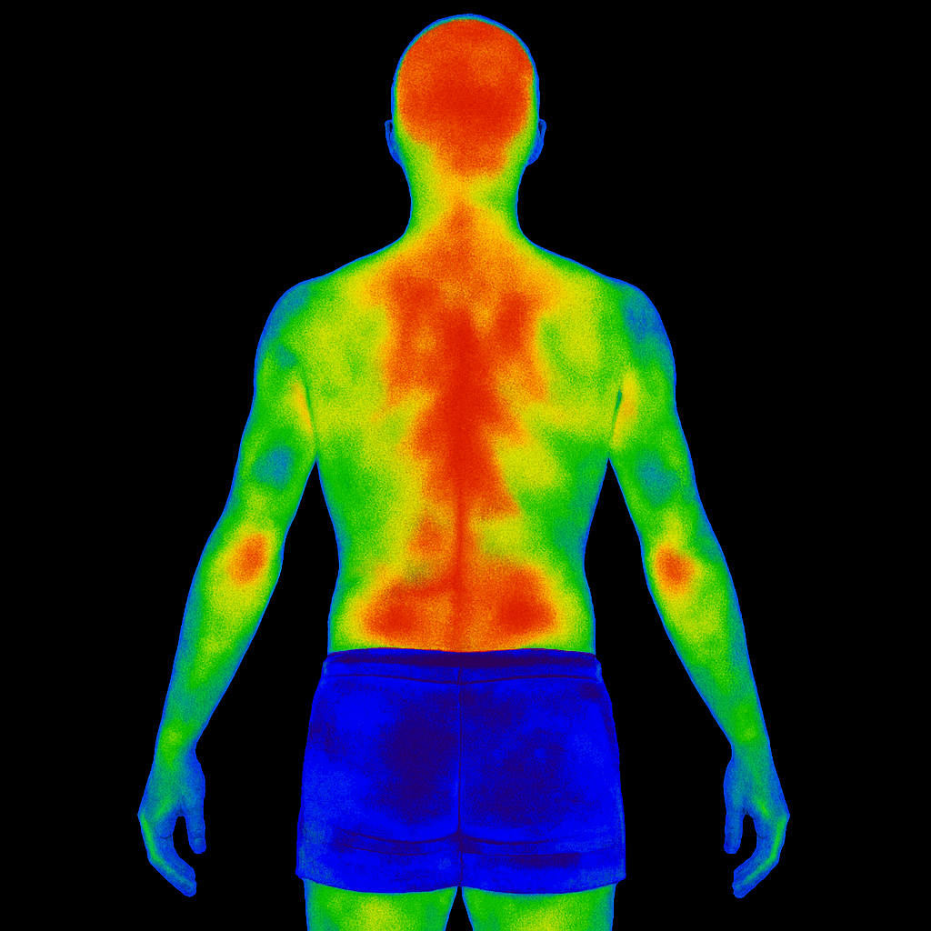 체열검사 받은 결과 모습