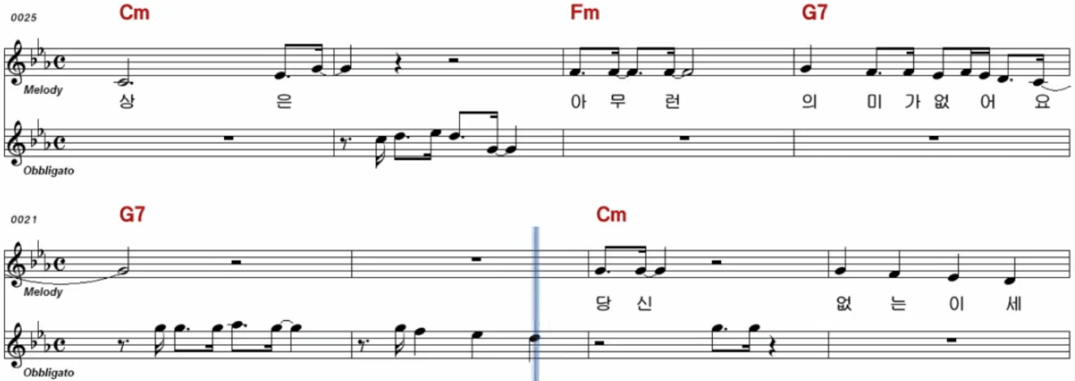 이자연 당신의 의미 악보