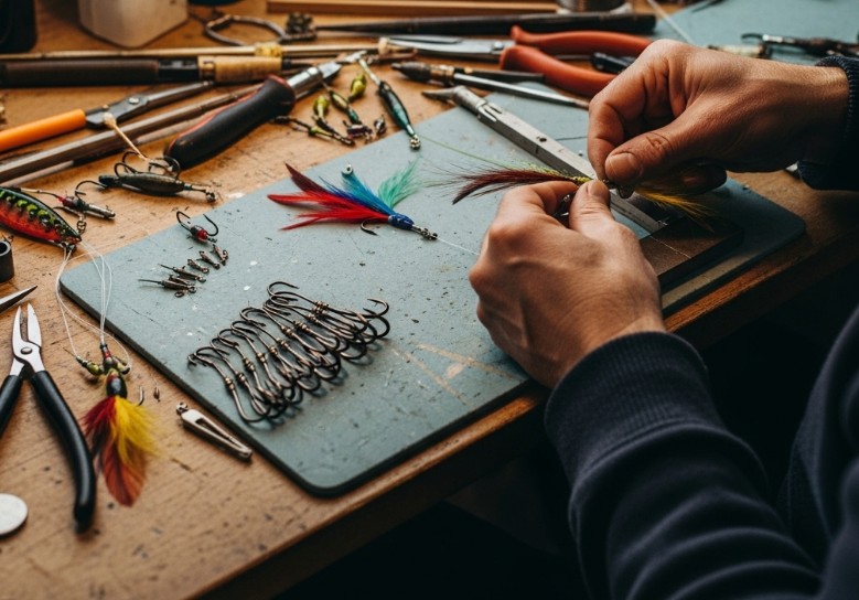 직접 제작하는 채비 사진