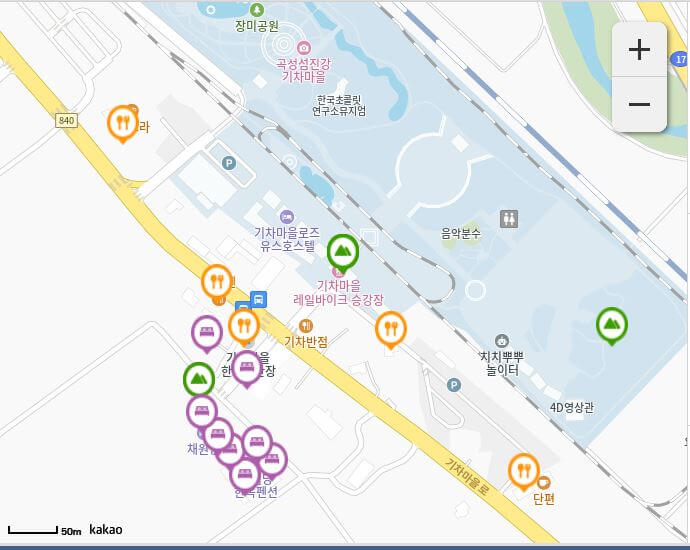 곡성 장미축제 주차장 안내 이미지