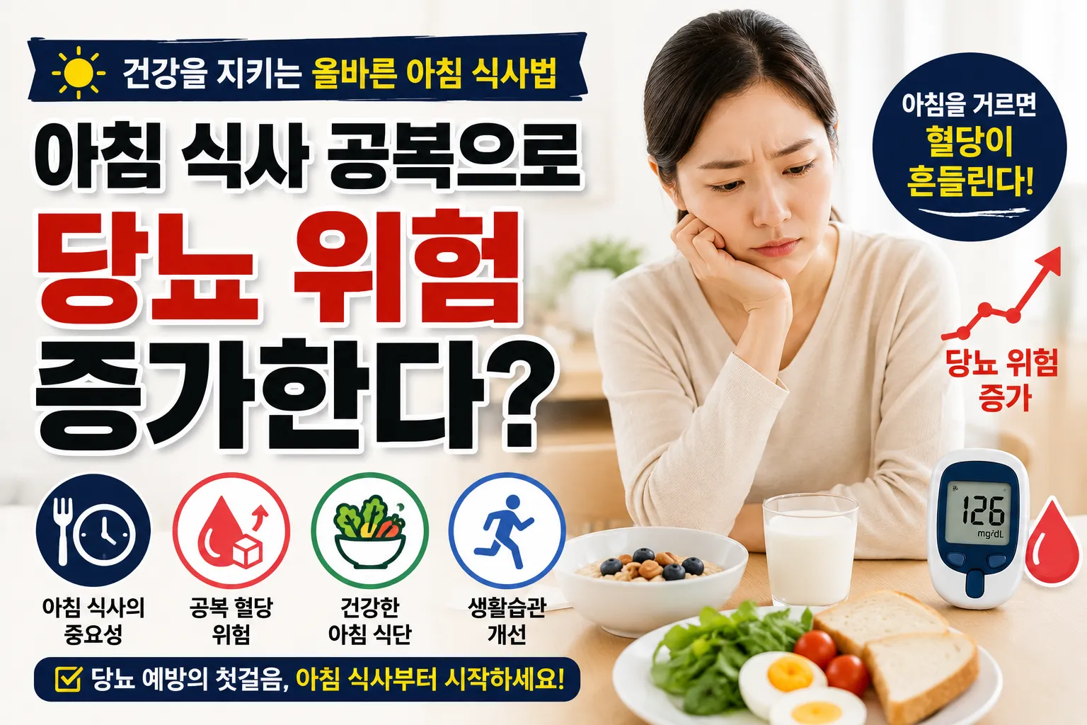 아침 식사 공복으로 당뇨 위험 증가한다
