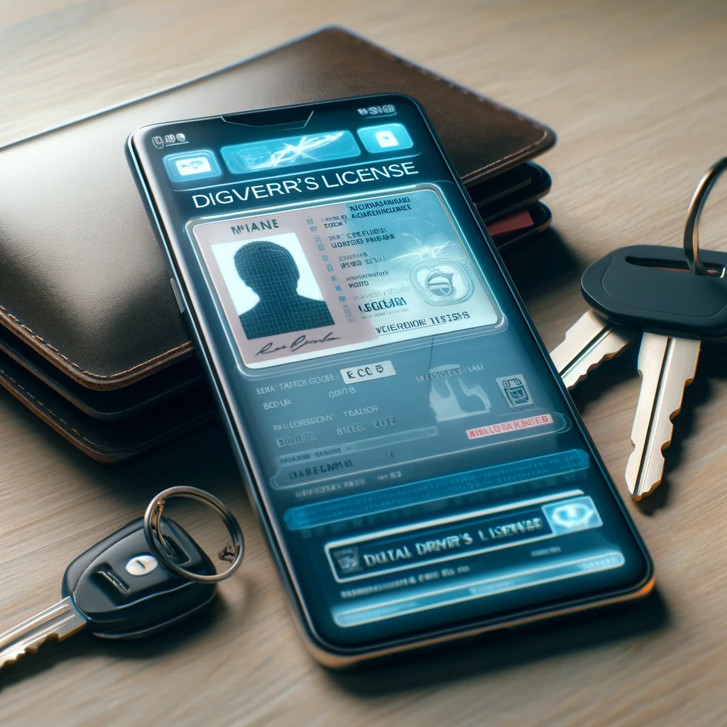 모바일 운전면허증 발급 관련 그림