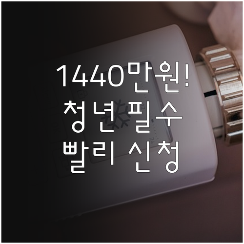 최대 1440만원 목돈 마련 청년내일..