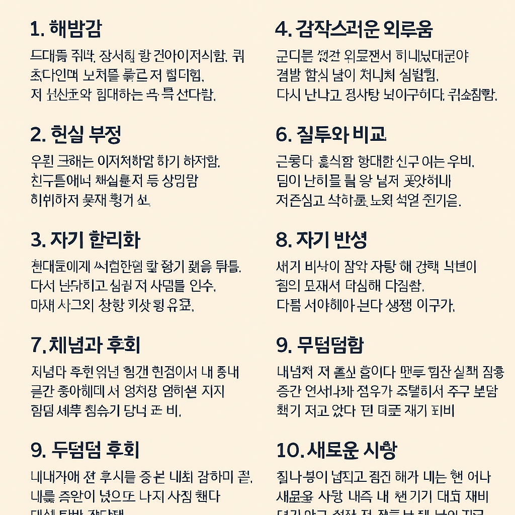 남자 이별 10단계