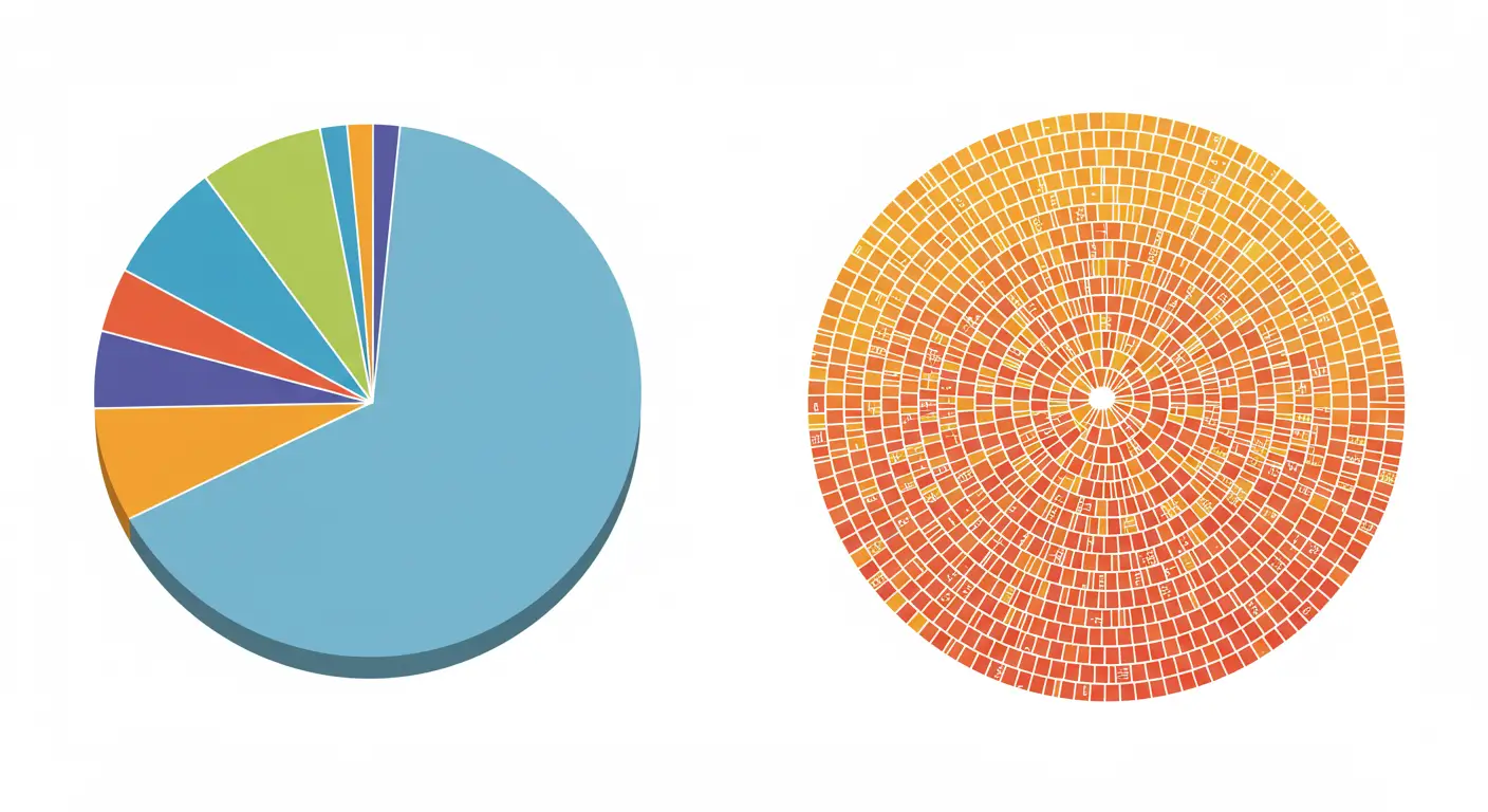 시가총액 가중 방식과 동일가중 방식의 포트폴리오 비중 차이 비교