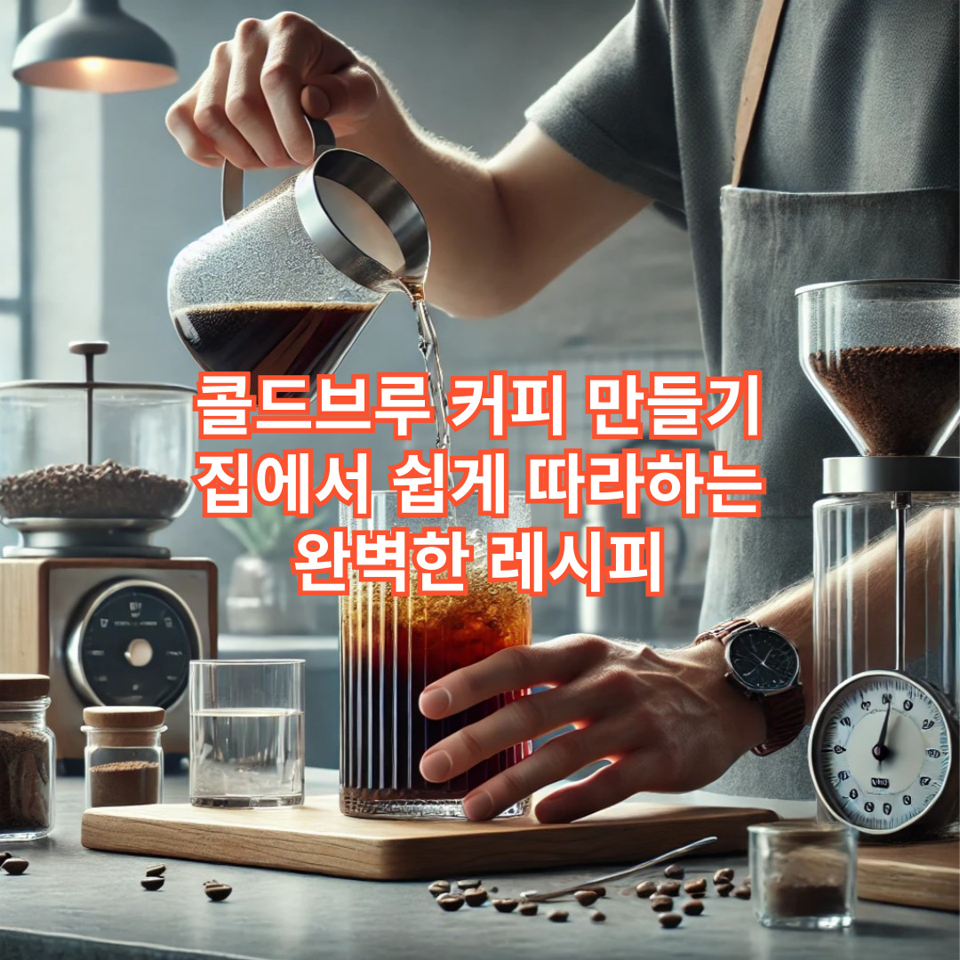 콜드브루 커피 만들기: 집에서 쉽게 따라하는 완벽한 레시피