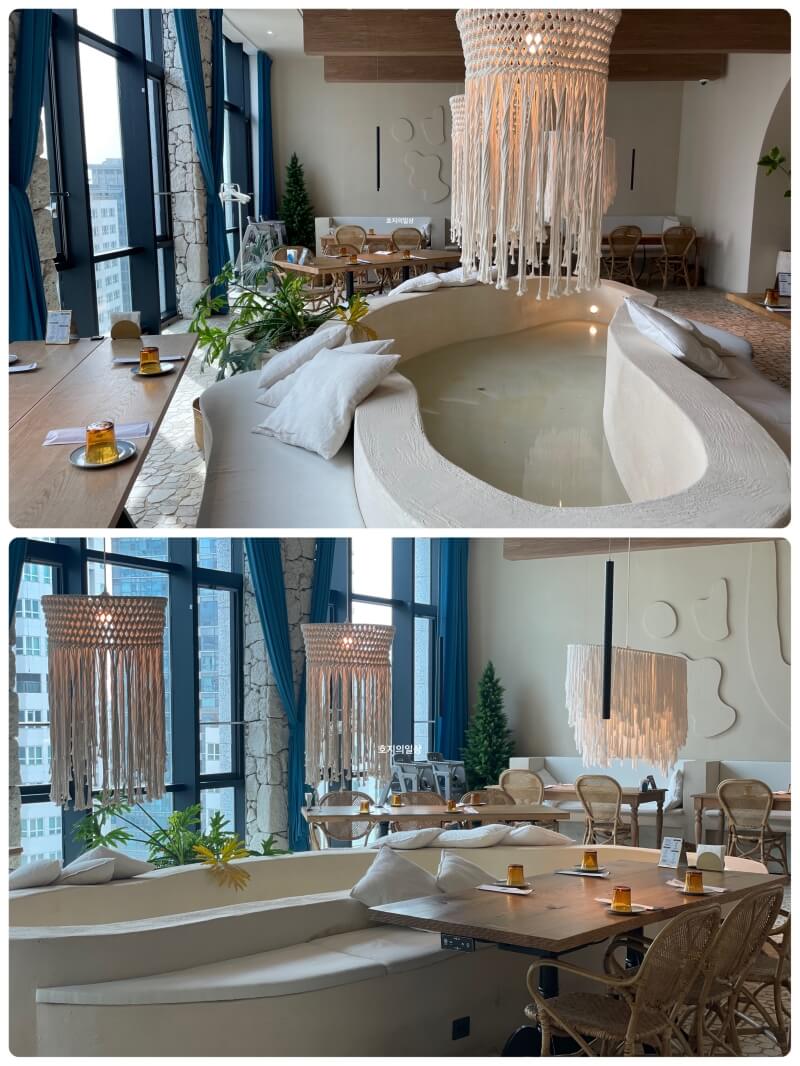 동탄 맛집 삼면이바다 스타즈 호텔 동탄 - 지중해 좌석