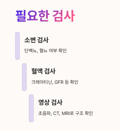 신장 이상 증상 검사