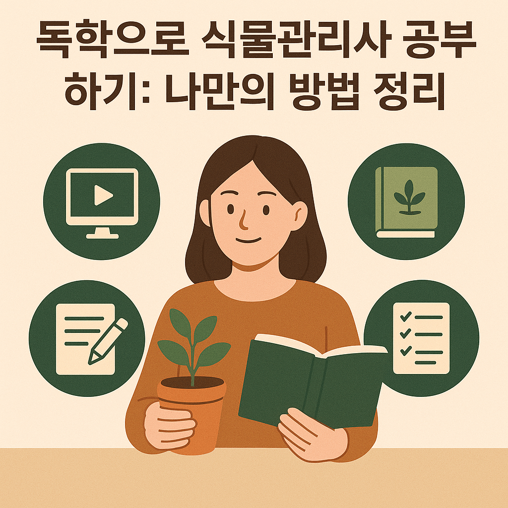 독학으로 식물관리사 공부하기 나만의 방법 정리