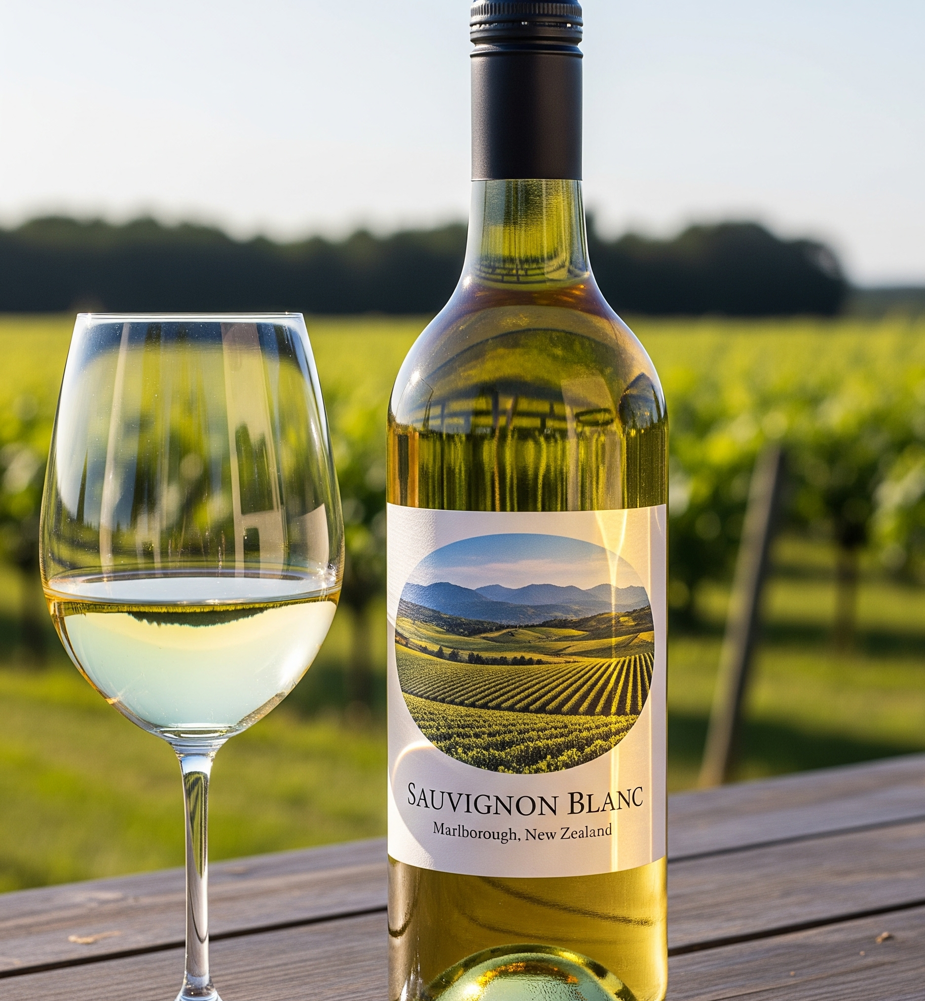 소비뇽 블랑 (Sauvignon Blanc, 뉴질랜드 Marlborough) 와인