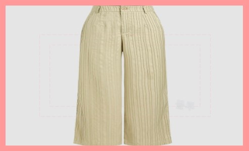 스트라이프 와이드 레그 팬츠 스타일링 팁