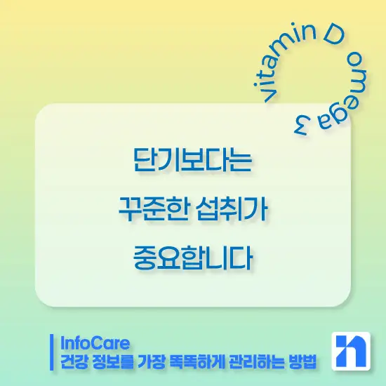 비타민D와 오메가3 함께 복용