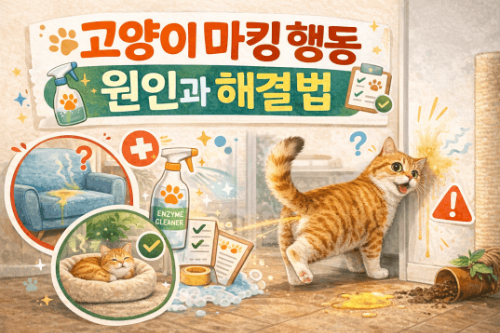 고양이 오줌 마킹 행동 원인과 해결법, 스트레스와 영역 표시 행동 분석