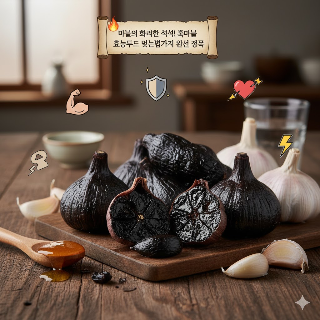 흑마늘 효능 부작용 먹는방법!