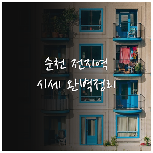 순천 전 지역 아파트 빌라 원룸 거래..