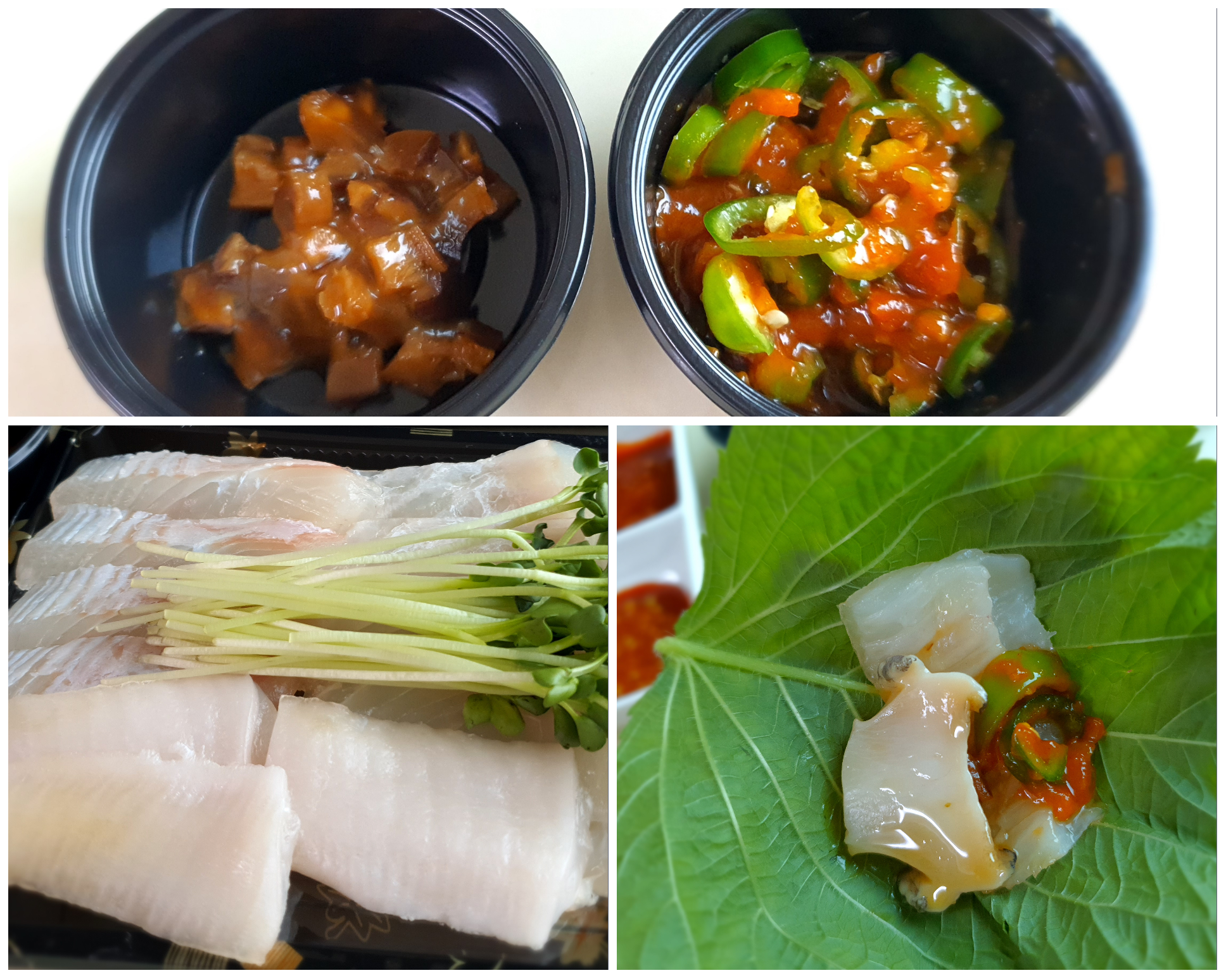 쌈을-싸-먹어도-맛있는-광어회입니다.