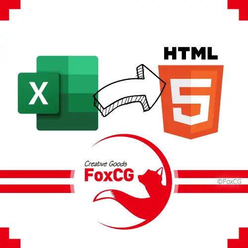 엑셀(Excel)의 표 &rarr; HTML 형식으로 변환하는 방법