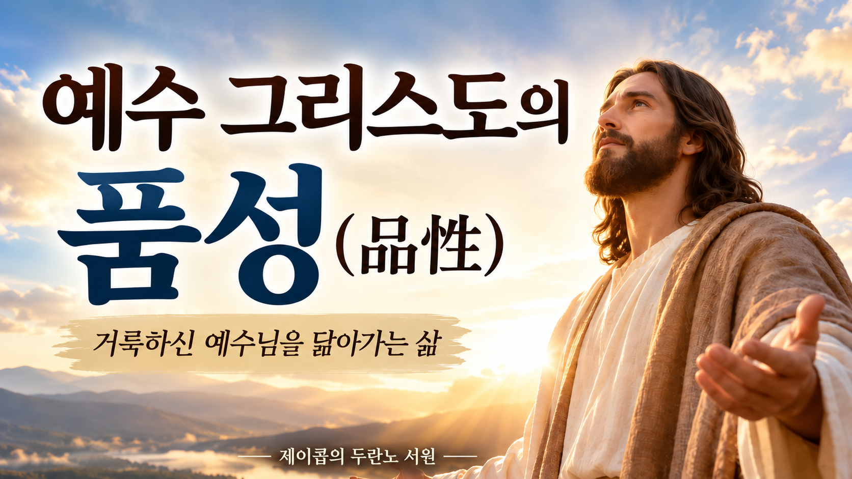 예수 그리스도의 품성: 거룩하신 예수님을 닮아가는 삶
