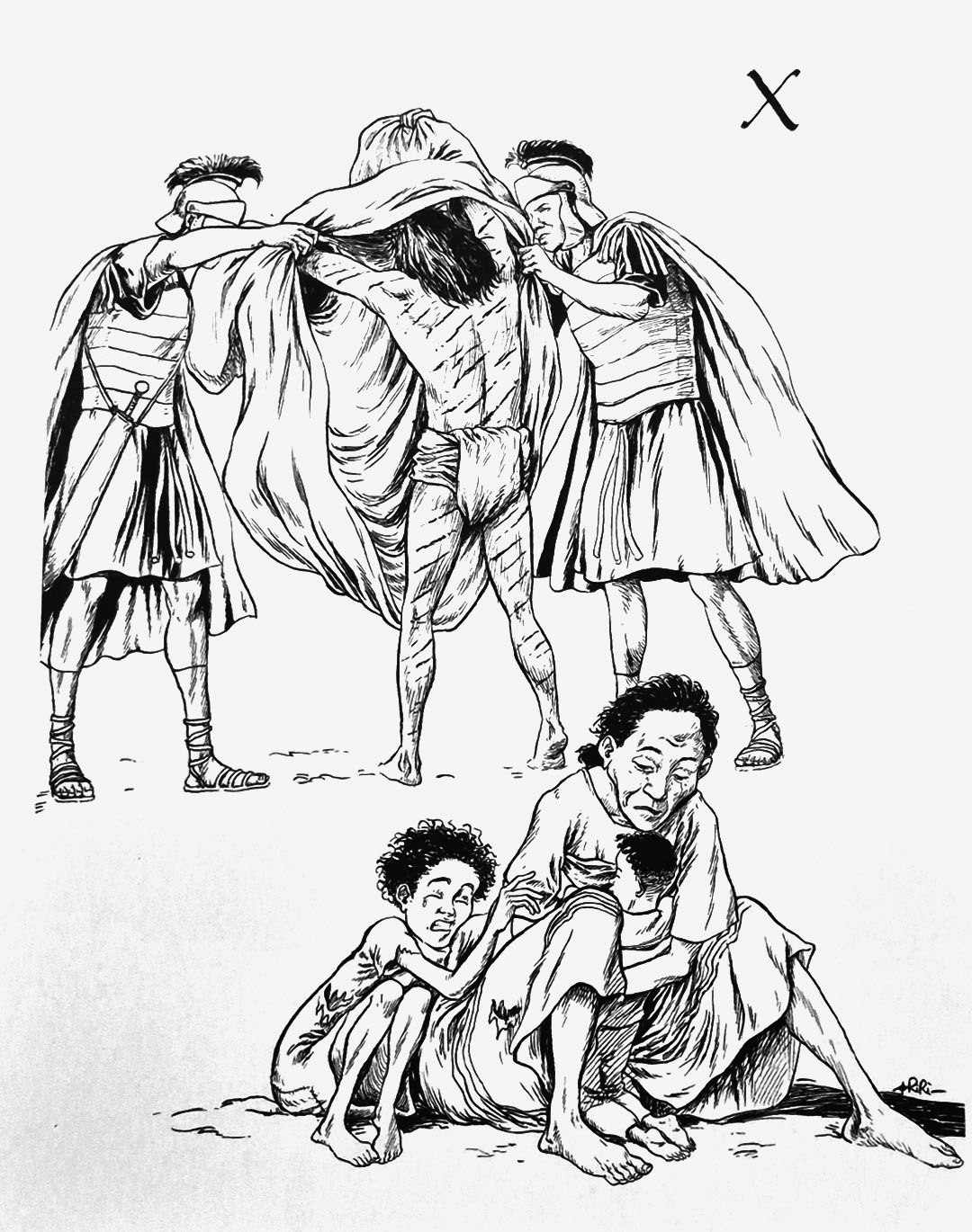 옷을 벗김 당하시는 예수님 제10처