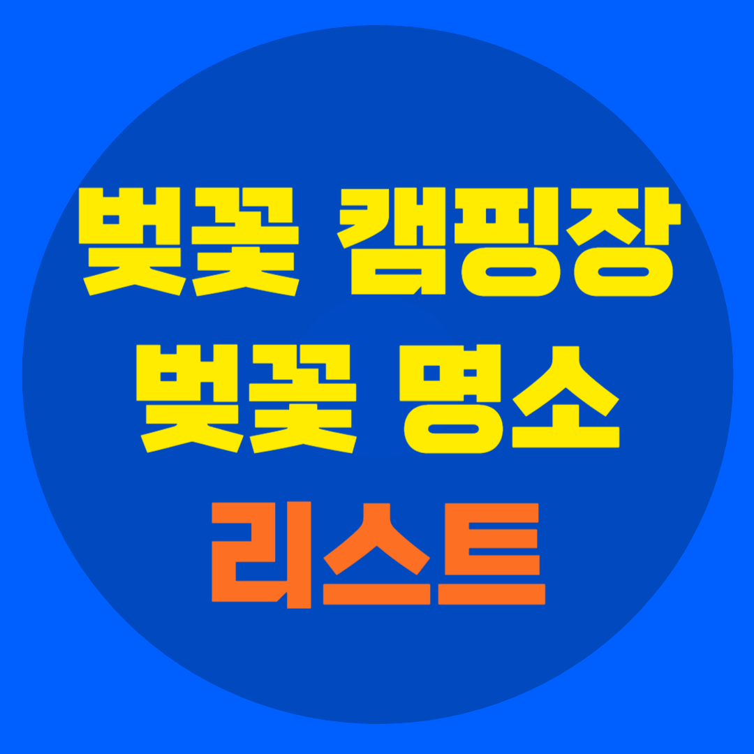 벚꽃 캠핑장