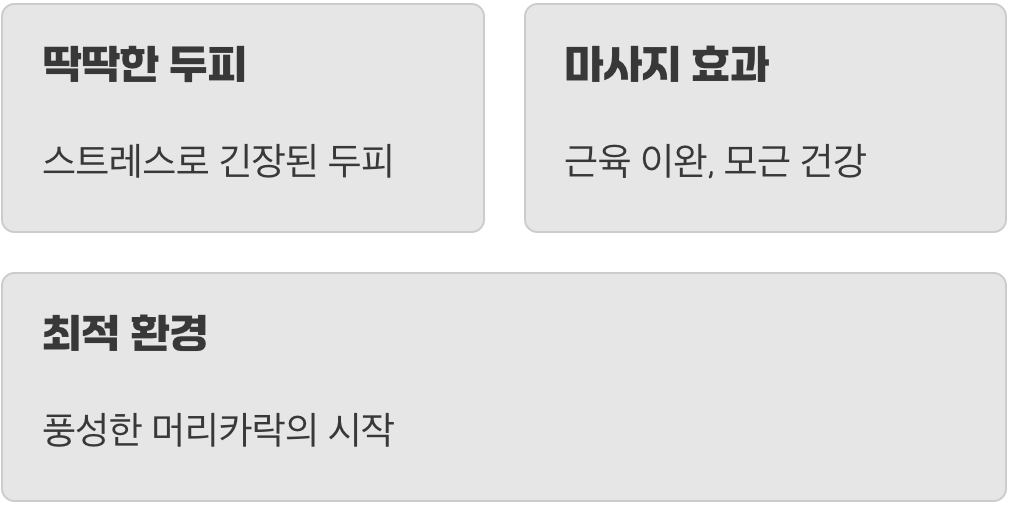 건강한 머리카락은 튼튼한 땅에서