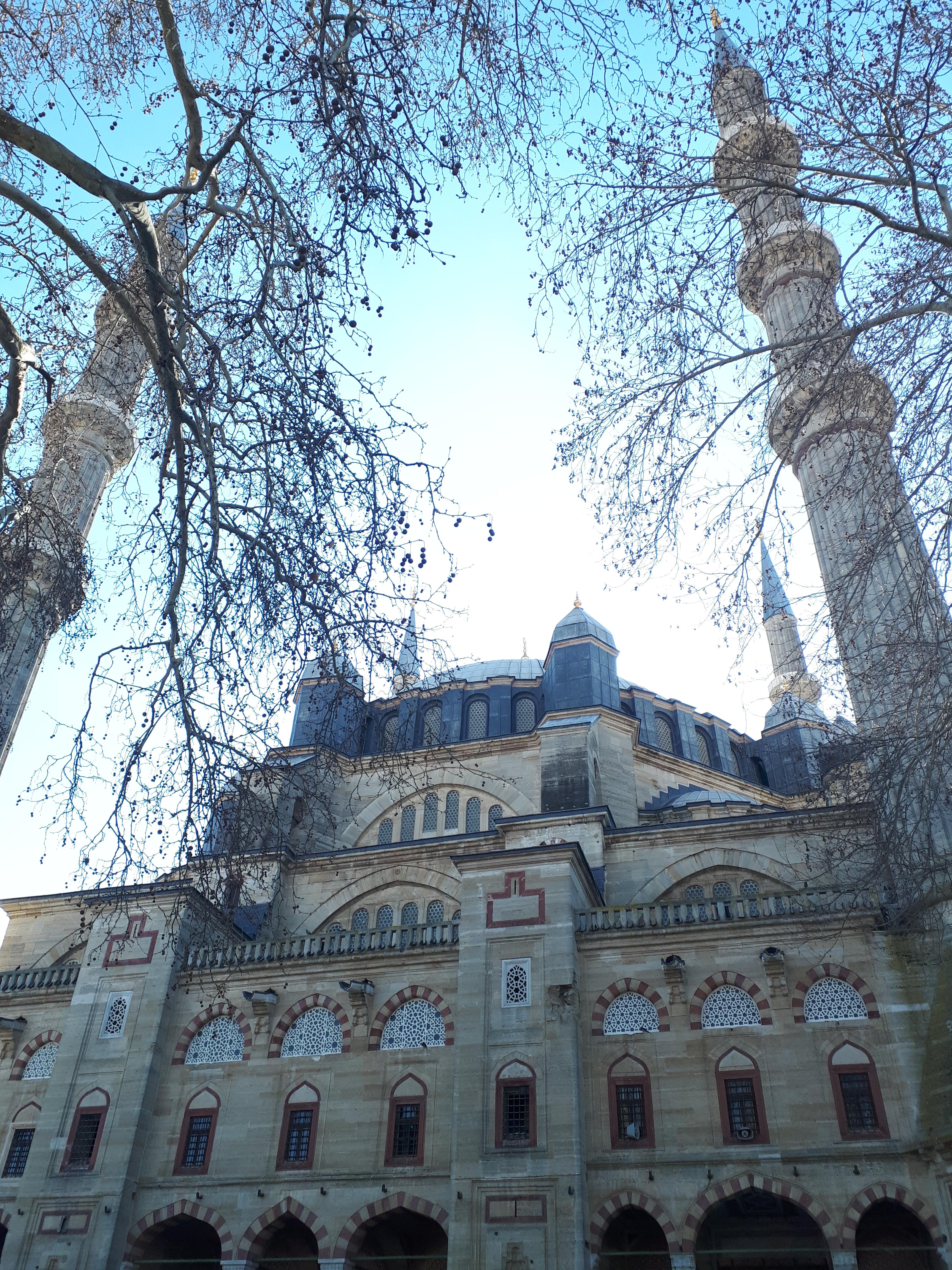 튀르키예 에디른 셀리미예 모스크 측면