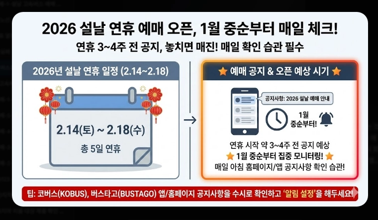 설날 버스표 예매(앱, 오픈 시간)(시간 단축 + 꿀팁)